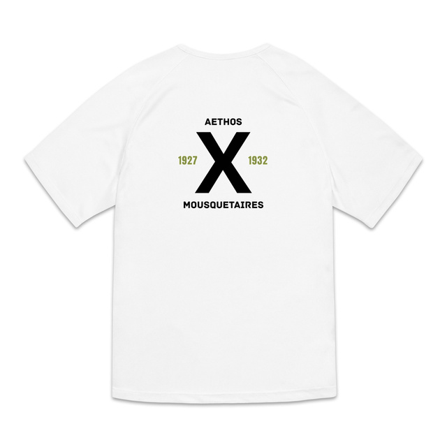 Image back T-shirt de sport recyclé pour homme Aethos x tennis - mousquetaires