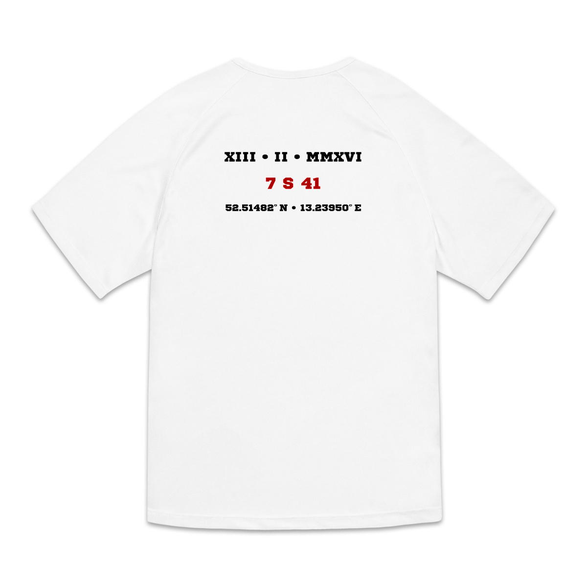 Image back T-shirt de sport recyclé pour homme Aethos x haies - 60 m - Record de France 7 s 41