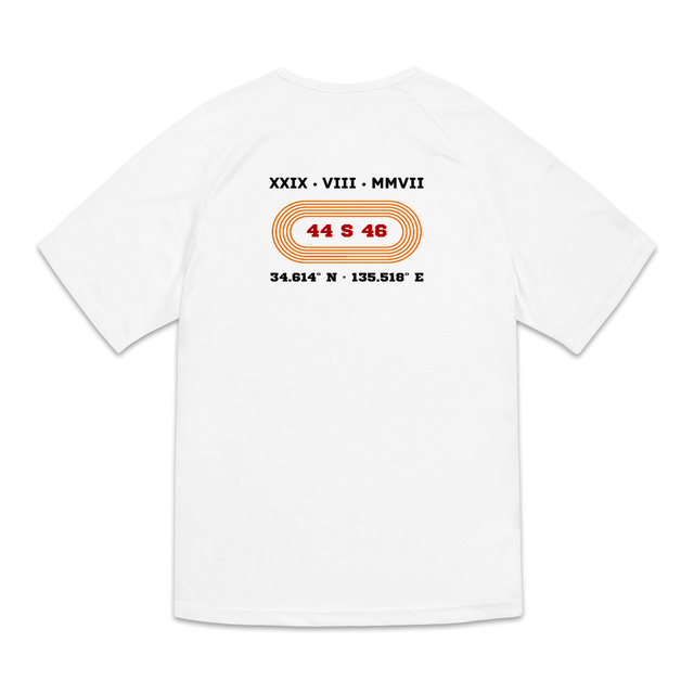 Image back T-shirt de sport recyclé pour homme Aethos x 400 mètres - Record de France 44 s 46