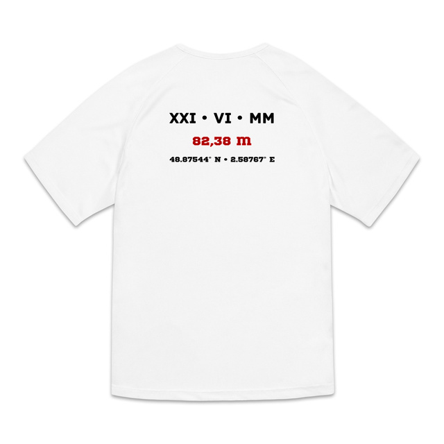 Image back T-shirt de Sport Recyclé pour Homme Aethos x Marteau - Record de France 82,38 m