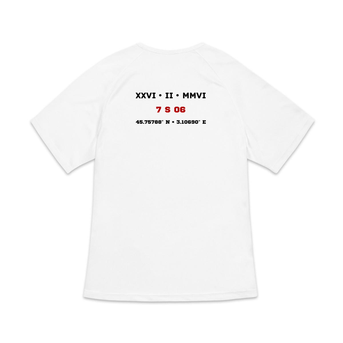 Image back T-shirt de sport recyclé pour femme Aethos x sprint - 60 m - Record de France 7 s 06