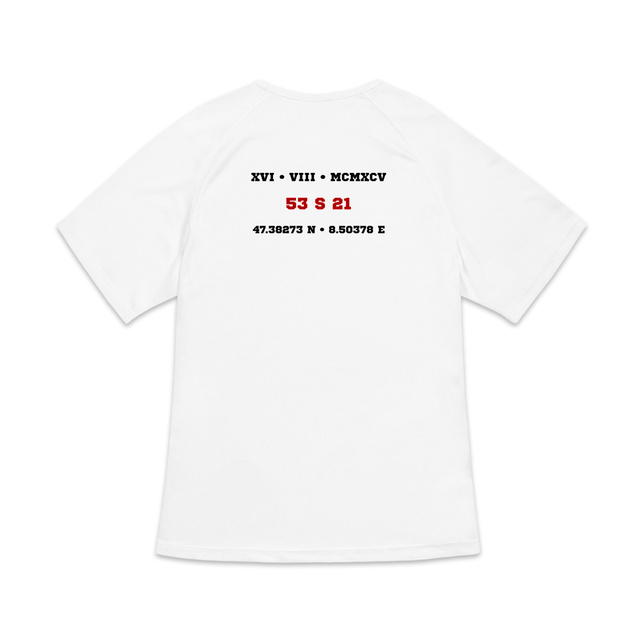 Image back T-shirt de sport recyclé pour femme Aethos x haies - 400 m - Record de France 53 s 21