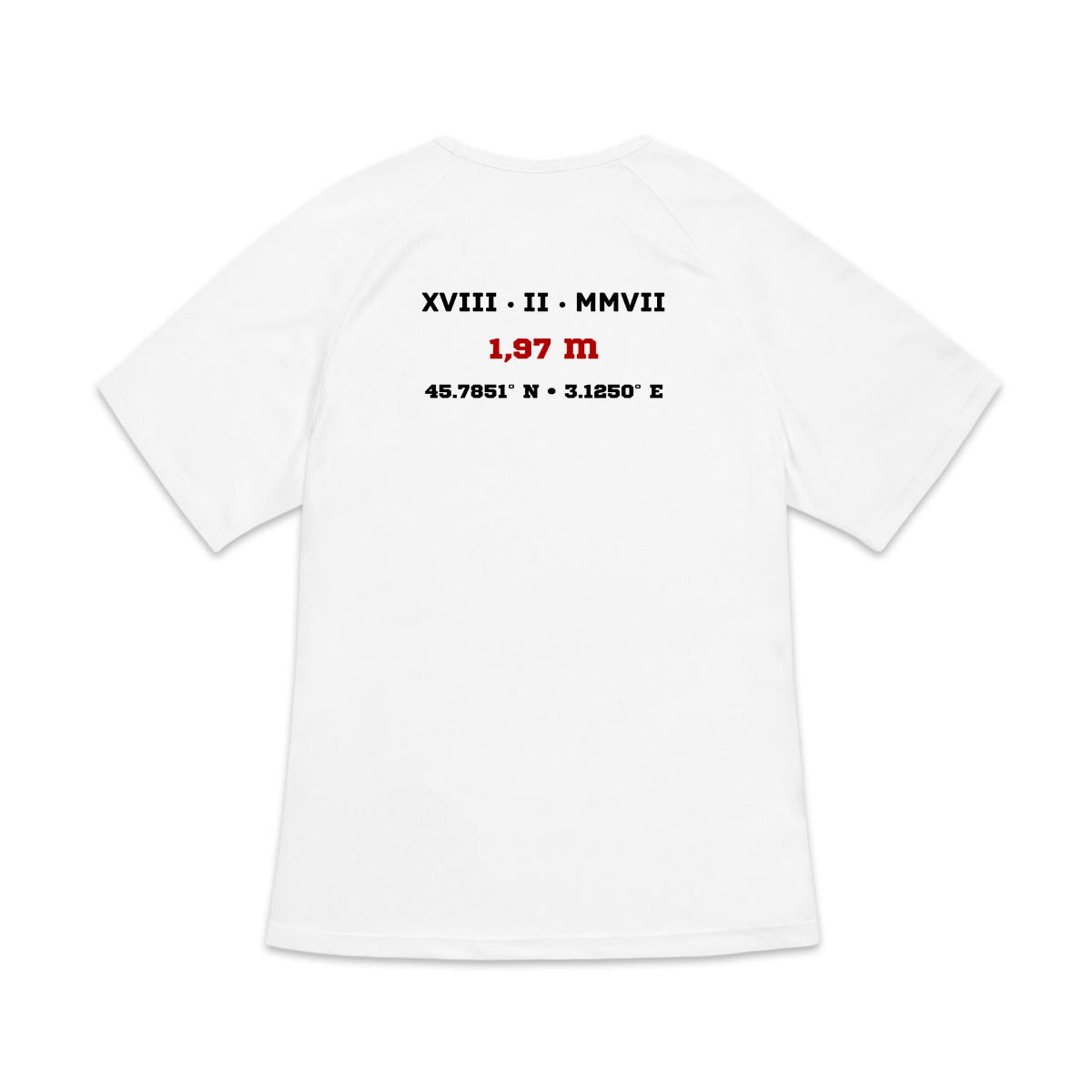 Image back T-shirt de Sport Femme Aethos x Saut en Hauteur - Record de France 1,97 m