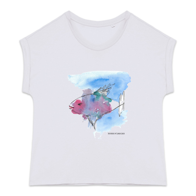 Image back Buntfisch Damenshirt von Sketchloose mit Claudia
