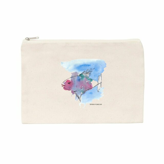 Image back Buntfisch Beutel mit Reiseverschluss von Sketchloose mit Claudia