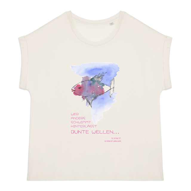Image back Buntfisch Damen-Tshirt mit Spruch