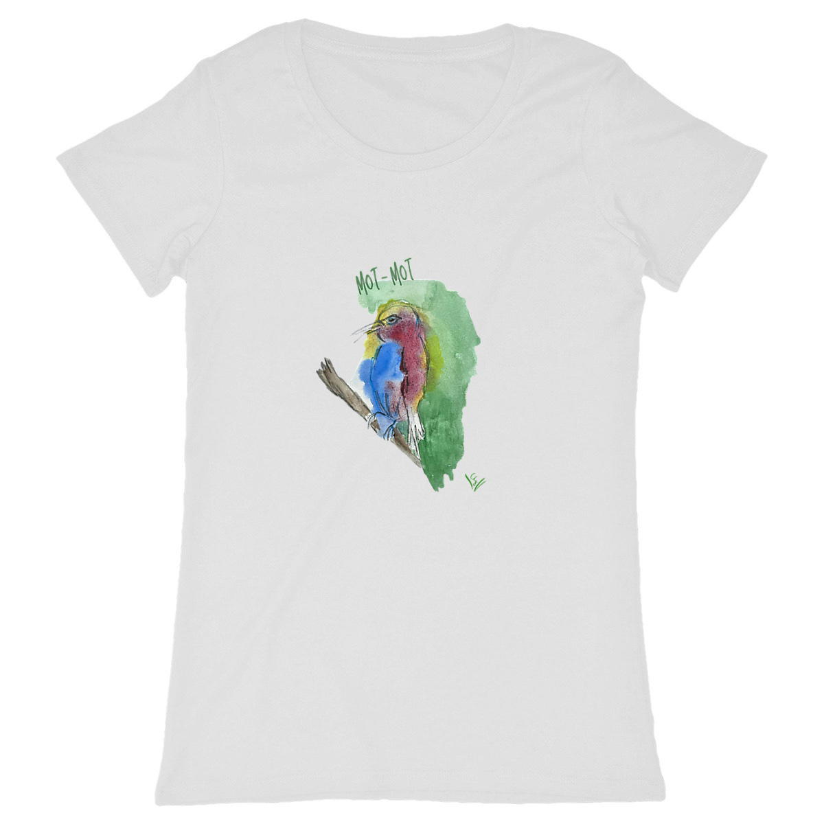 Image back Mot-Mot Vogel klassisches Damenshirt