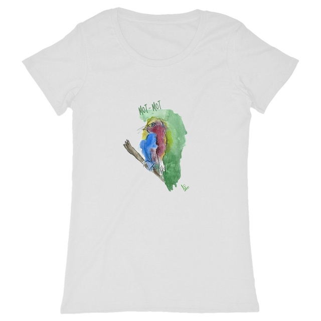 Image back Mot-Mot Vogel klassisches Damenshirt