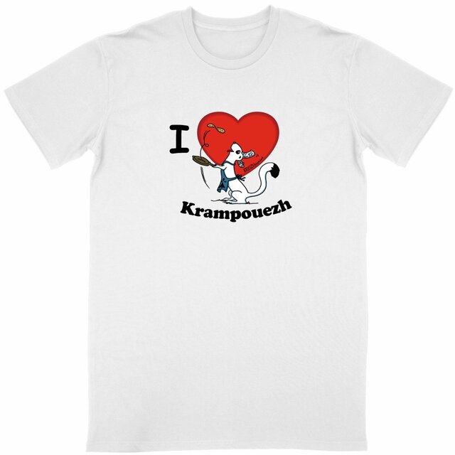 Image back T-shirt unisexe - Léger - I love krampouezh
