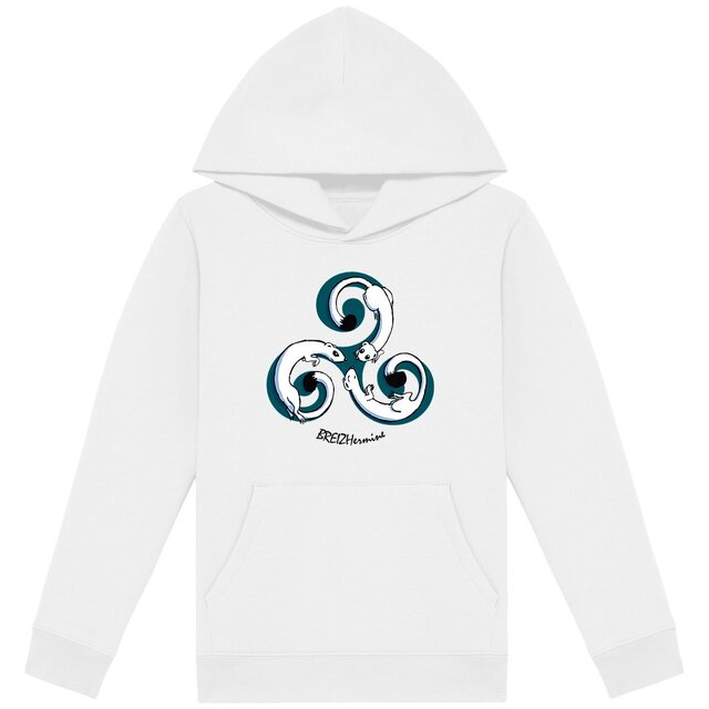 Image back Sweat à capuche enfant - Premium - Hermiskell