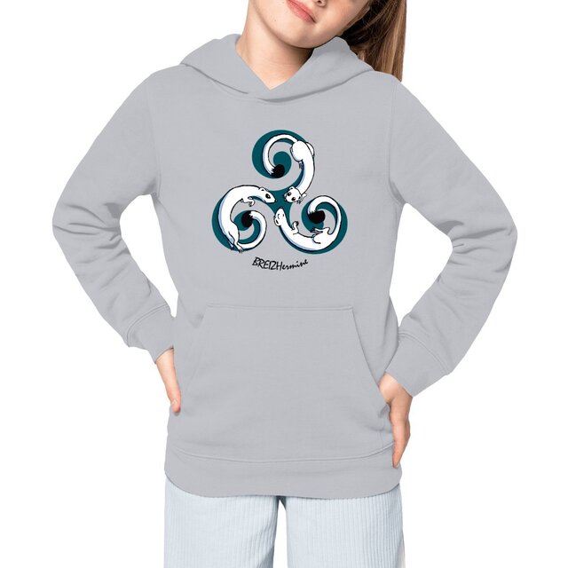 Image front Sweat à capuche enfant - Premium - Hermiskell