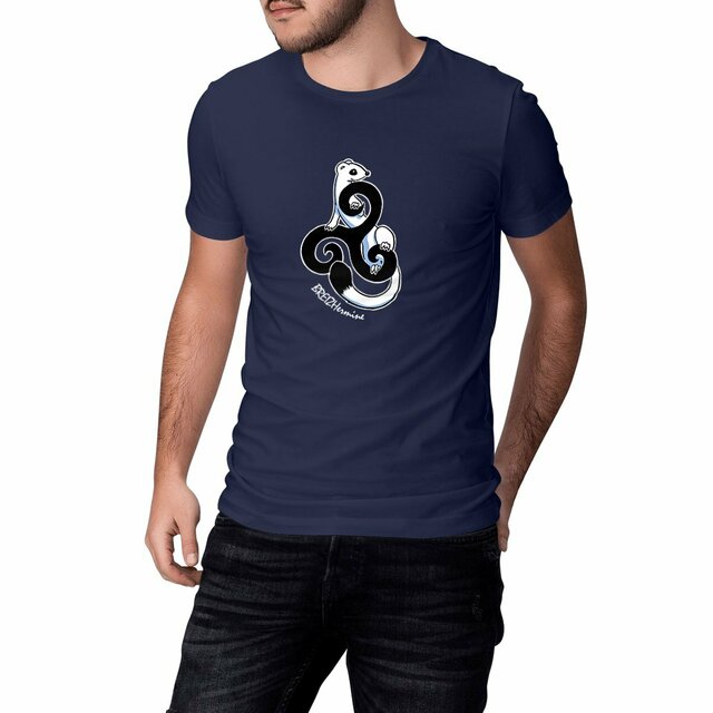 Image front T-shirt unisexe foncé - Celt'hermine