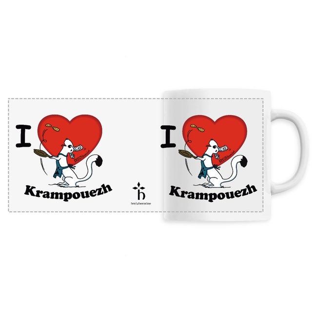 Image back Mug en céramique - I love krampouezh