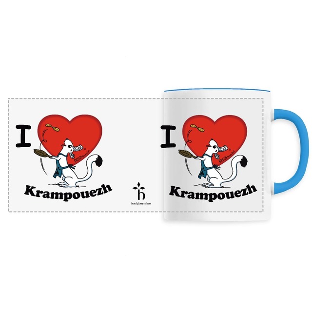 Image front Mug en céramique - I love krampouezh
