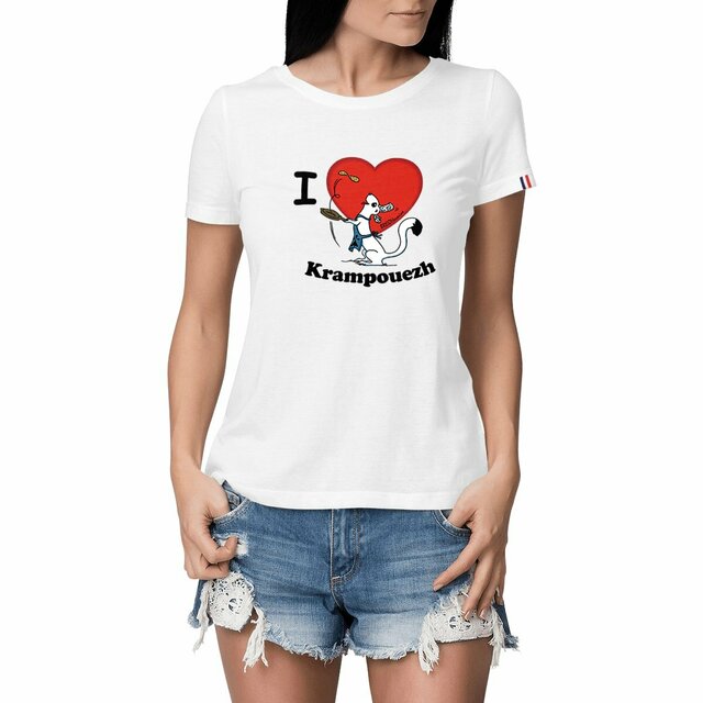 Image front T-shirt Femme - Epais - Krampouezh love