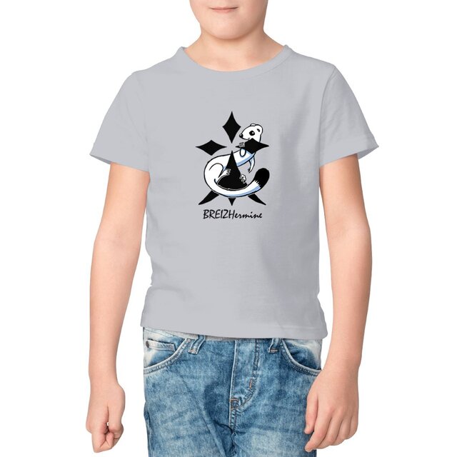Image front T-shirt enfant - Léger - Hermine au carré