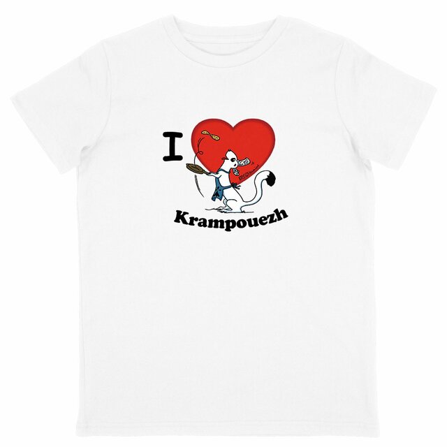 Image back T-shirt enfant - Léger - Krampouezh love