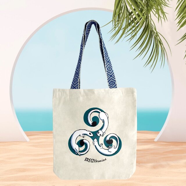 Image front Totebag epais - Anse colorée - Hermiskell