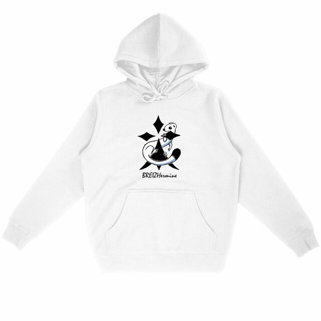 Image back Sweat à capuche unisexe - Léger - Hermine au carré