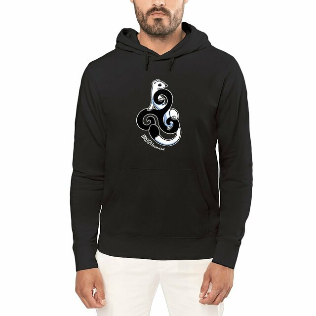 Image front Sweat à capuche foncé - Celt'hermine