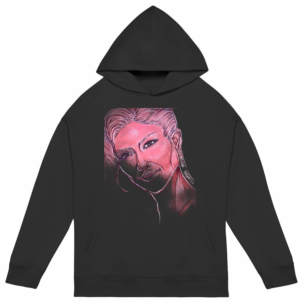 Image back Unisex oversized hoodie - Premium Plus