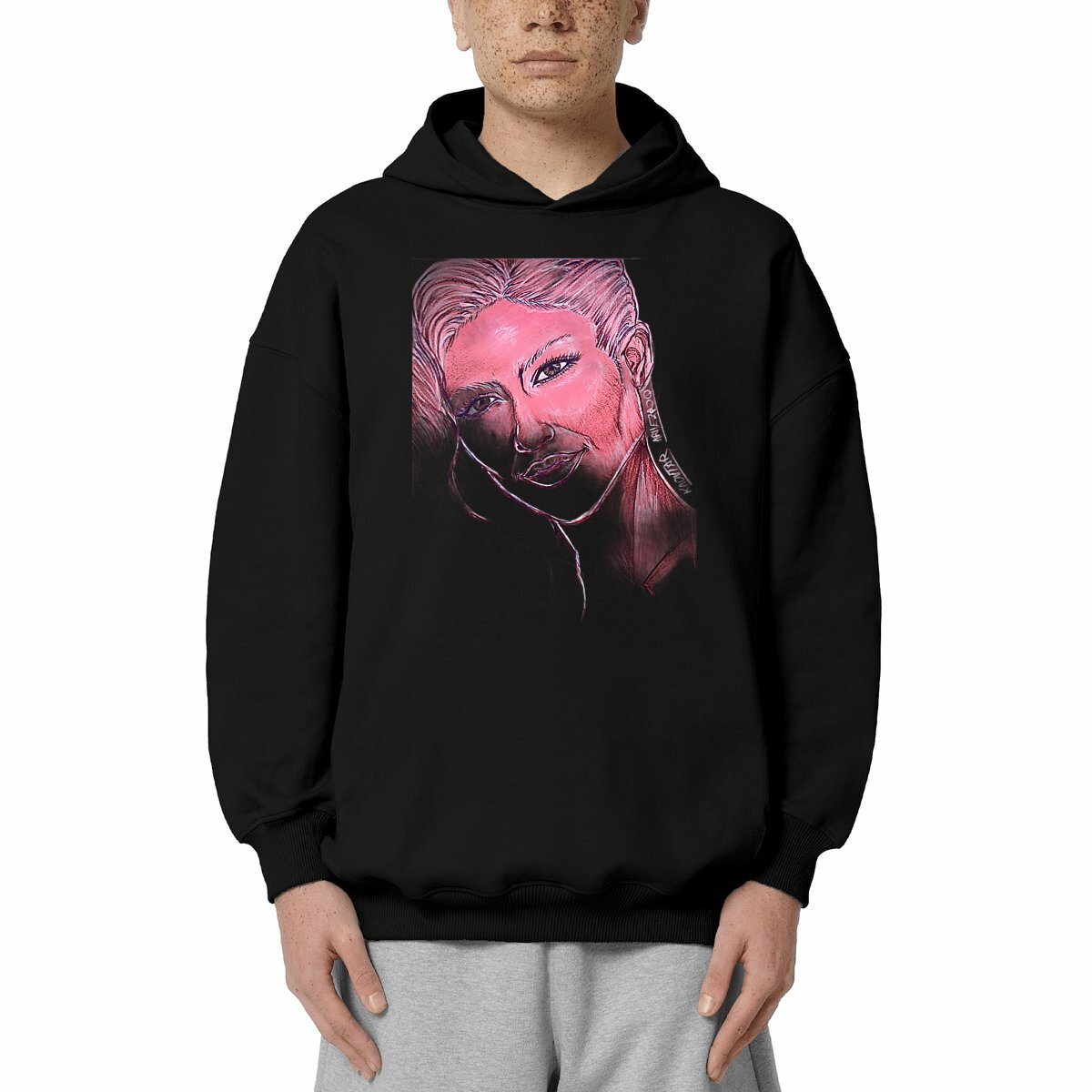 Image front Unisex oversized hoodie - Premium Plus