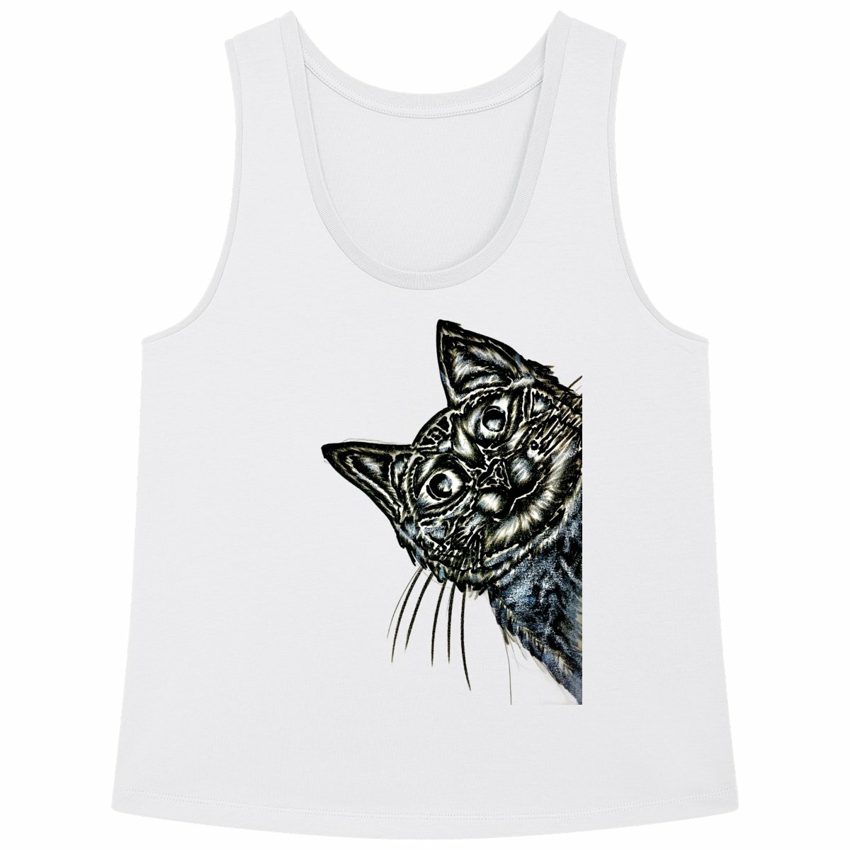 Image back Loose fitting women's tank top - Premium Plus