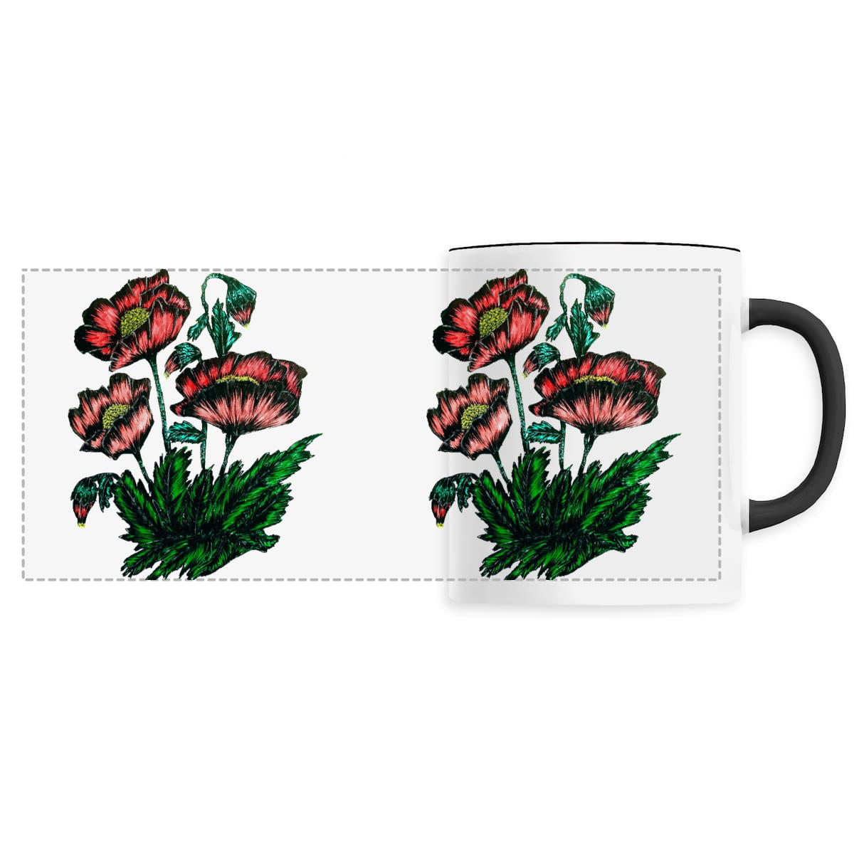 Image back Ceramic mug - Panoramic - Premium