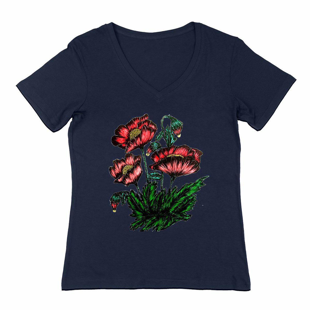 Image back Women's v-neck T-shirt - Change