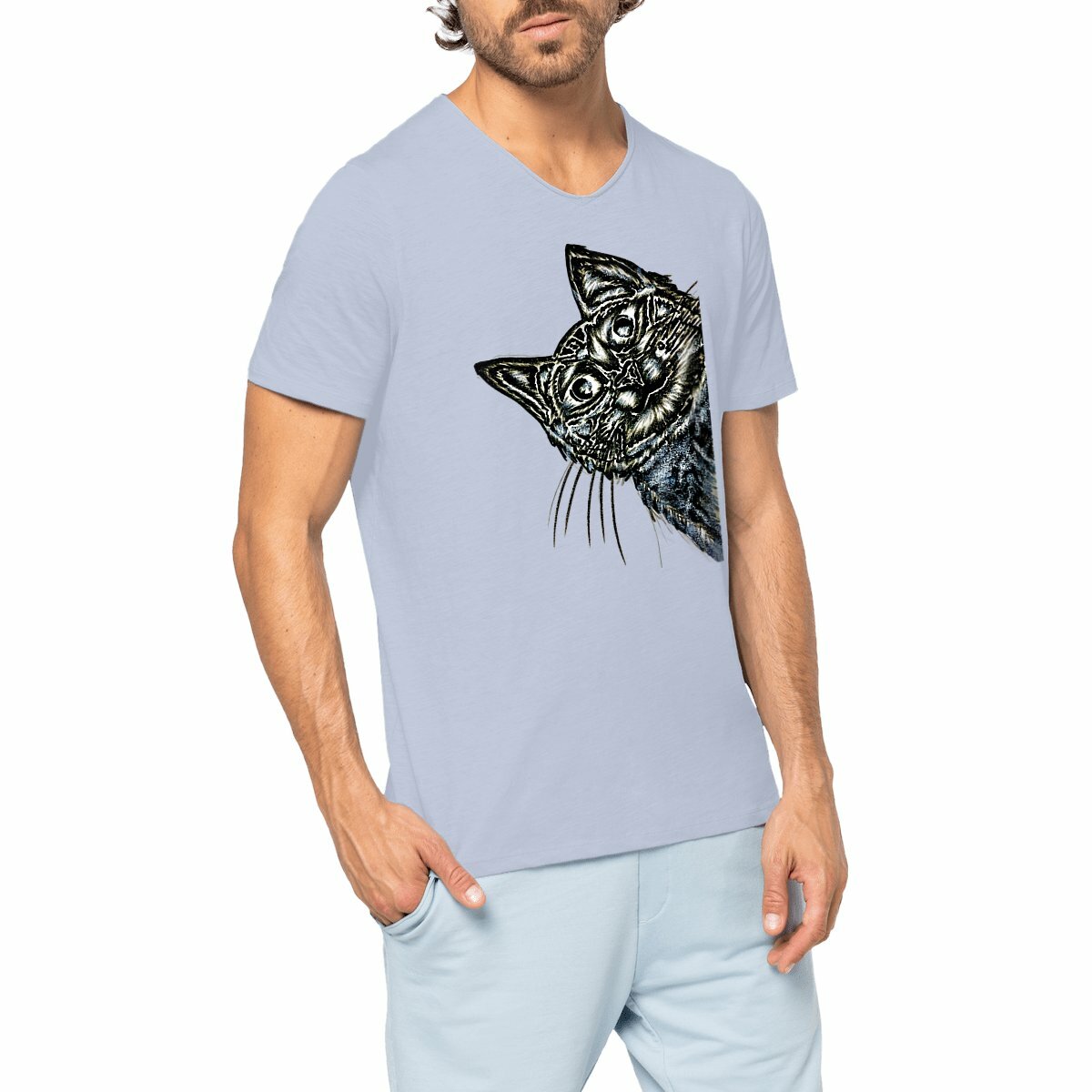 Image front Men's slub t-shirt - Premium Plus