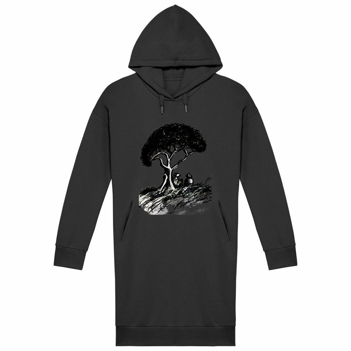 Image back Women's hoodie dress