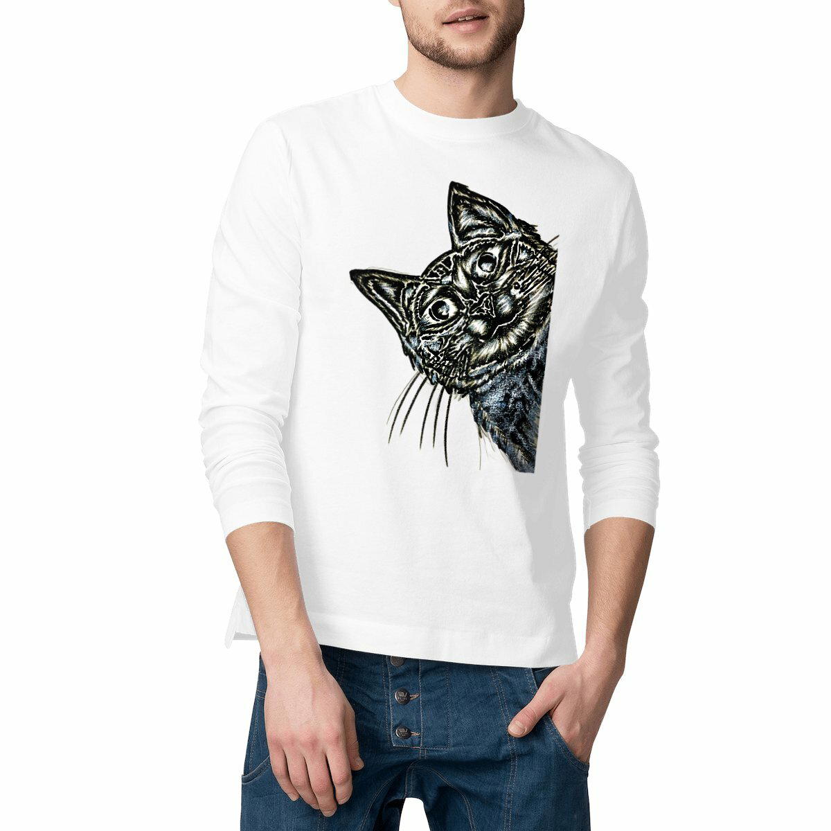 Image front Men's long sleeve t-shirt - Premium