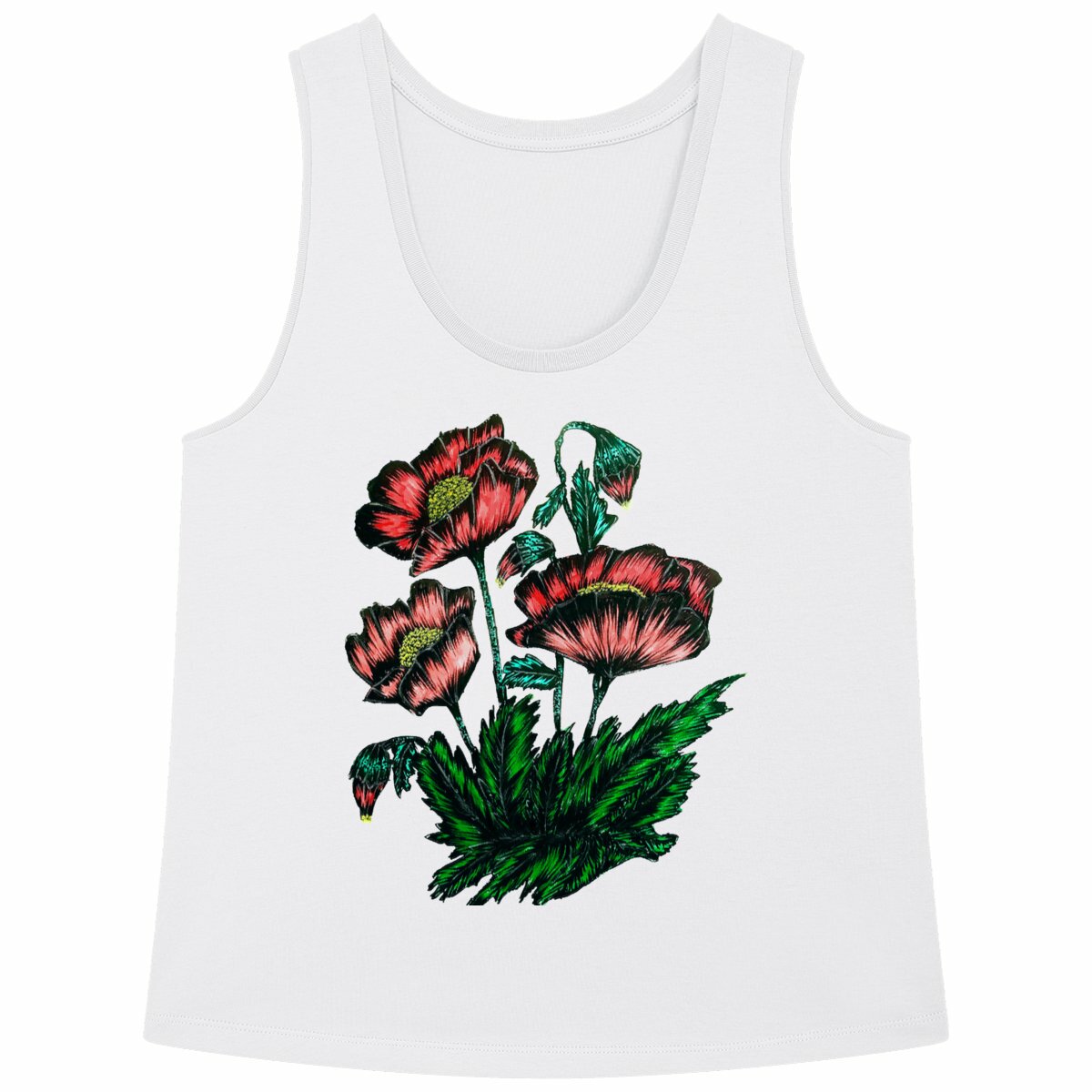 Image back Loose fitting women's tank top - Premium Plus