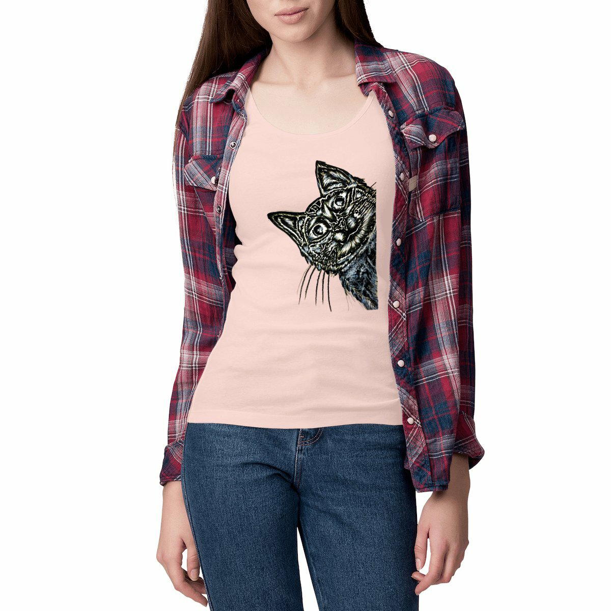 Image front Women's slim fit Tank Top - Premium