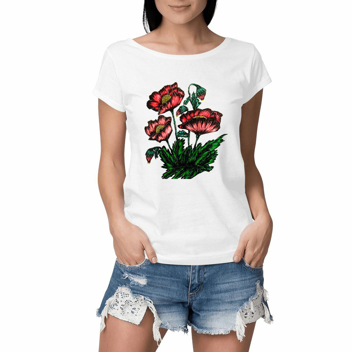 Image front Women's slub t-shirt