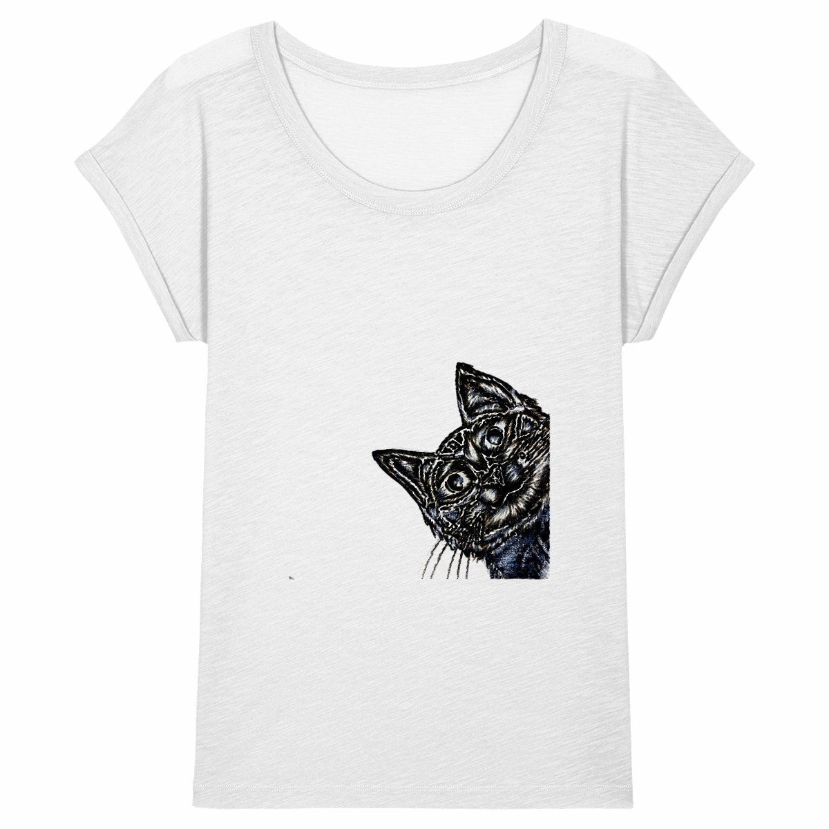 Image back Women's slub t-shirt - Premium Plus