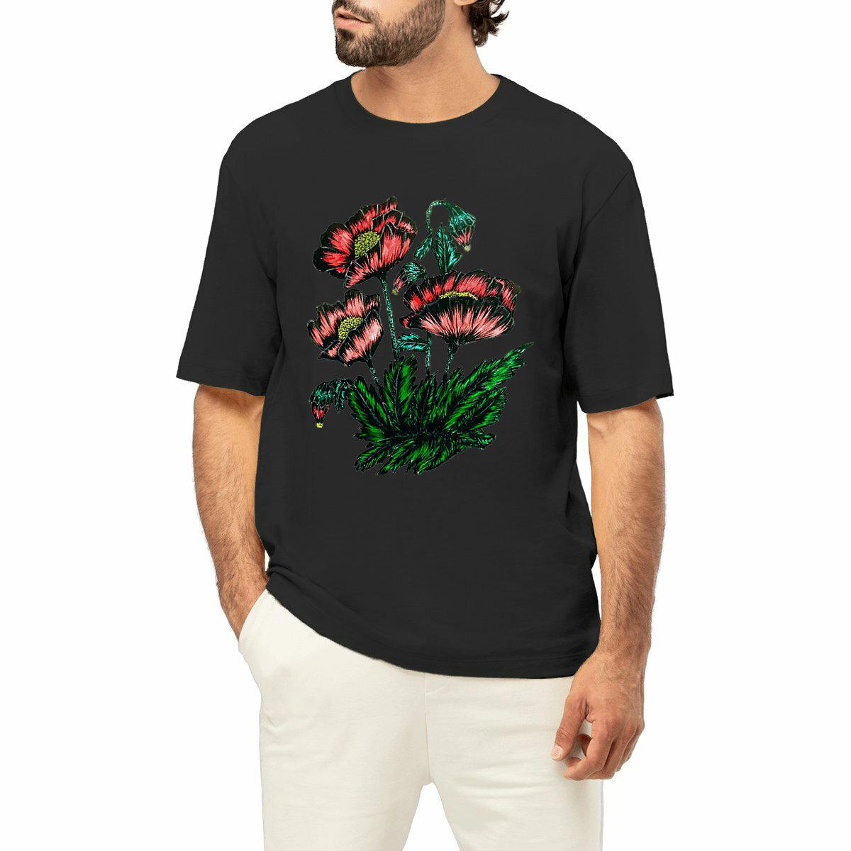 Image front Men's oversized t-shirt - Premium Plus