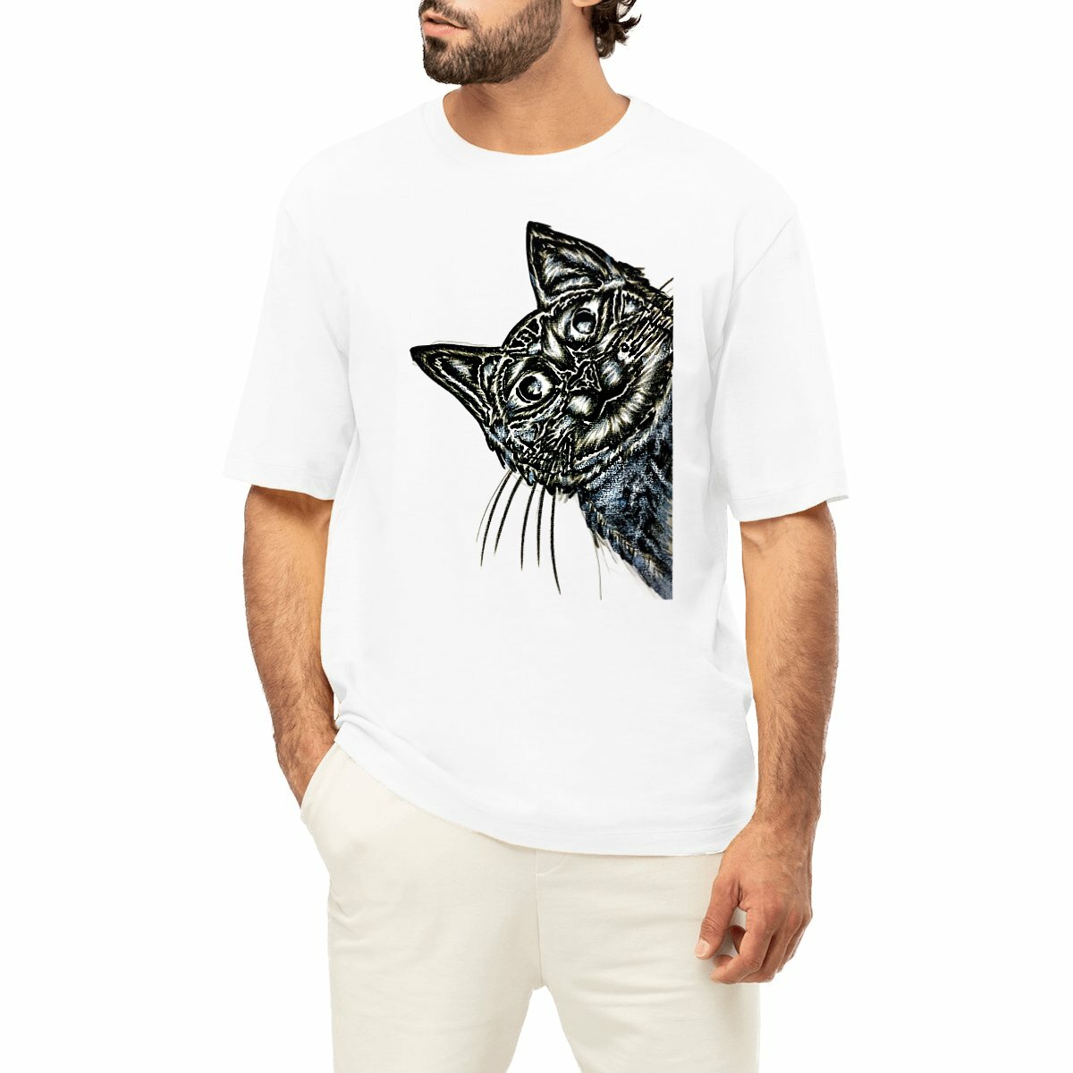 Image front Men's oversized t-shirt - Premium Plus