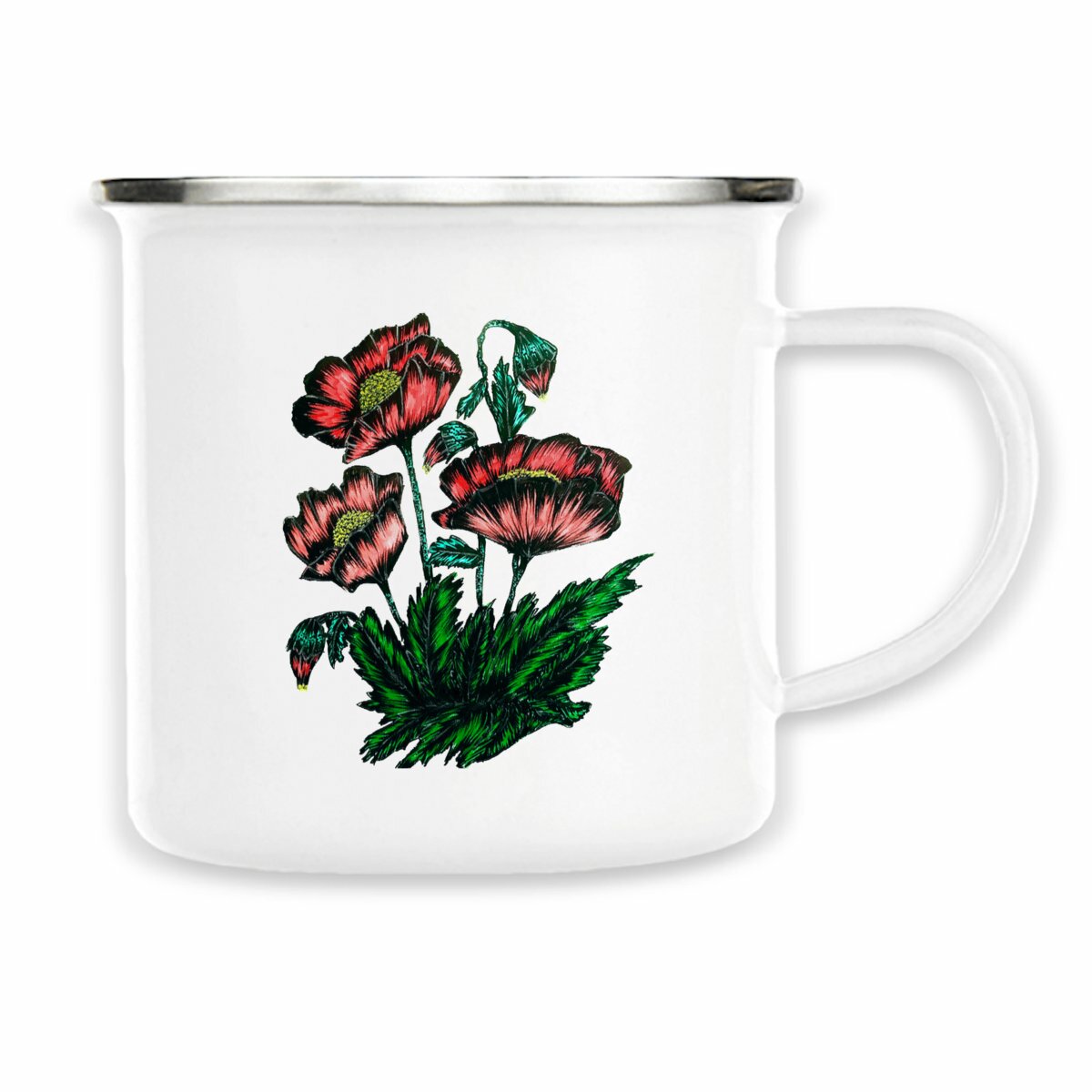 Image back Enamel mug - Premium