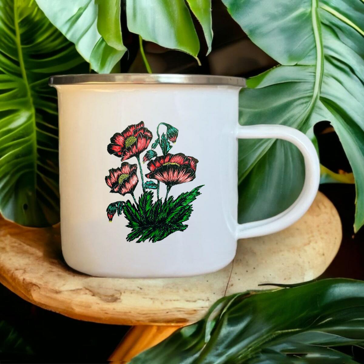 Image front Enamel mug - Premium