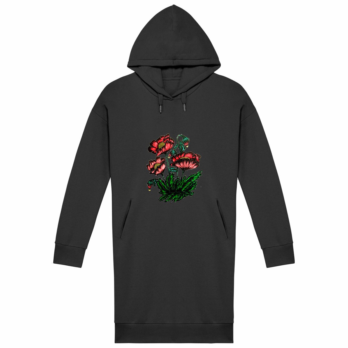 Image back Women's hoodie dress