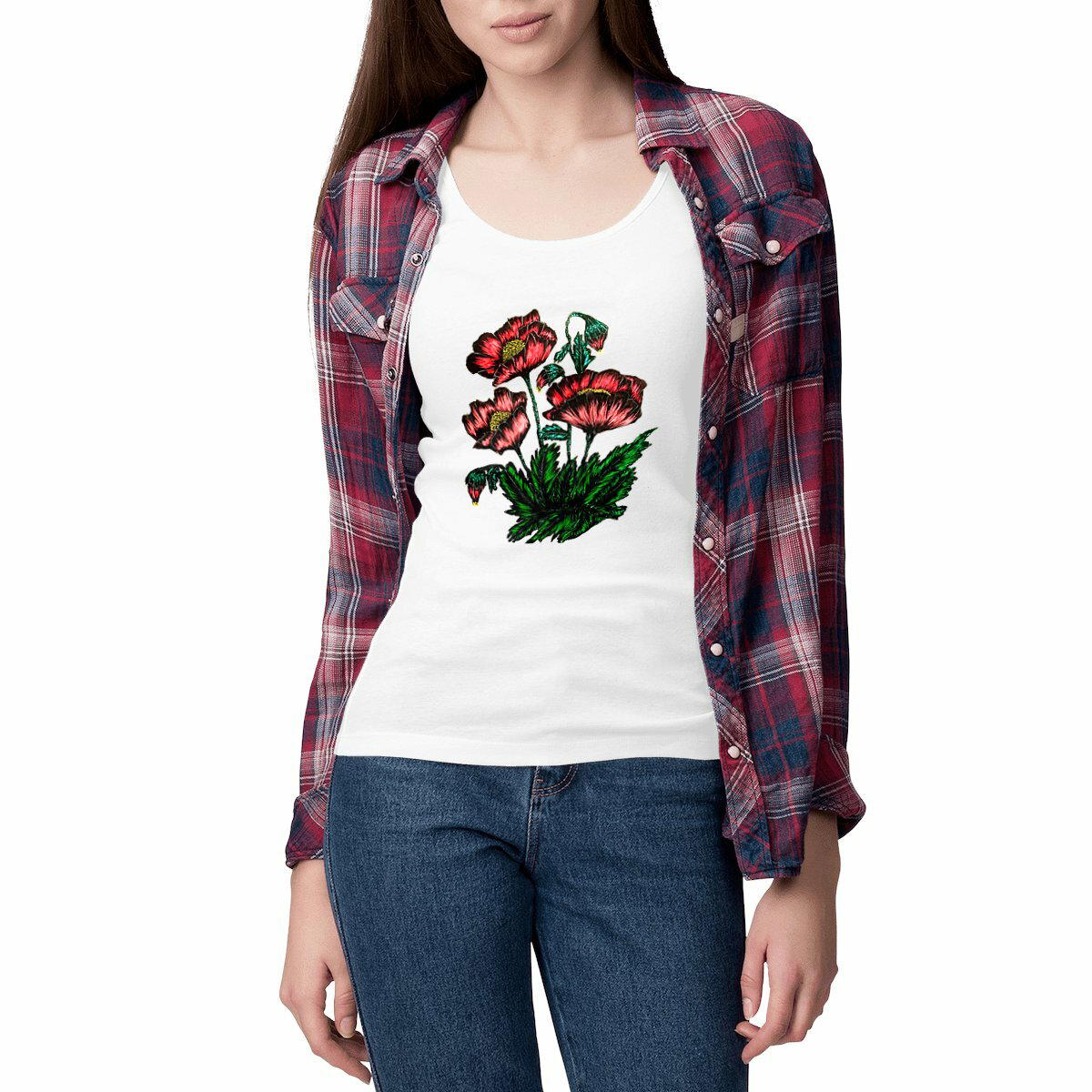 Image front Women's slim fit Tank Top - Premium