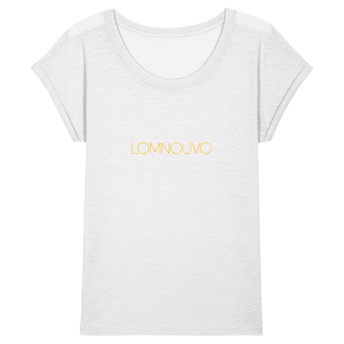 Image back T-shirt Femme Slub LOMNOUVO Or