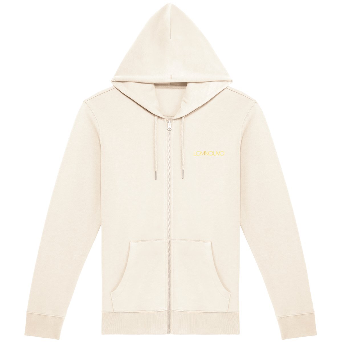 Image back Sweat à capuche zippé unisexe connecté QR Code LOMNOUVO
