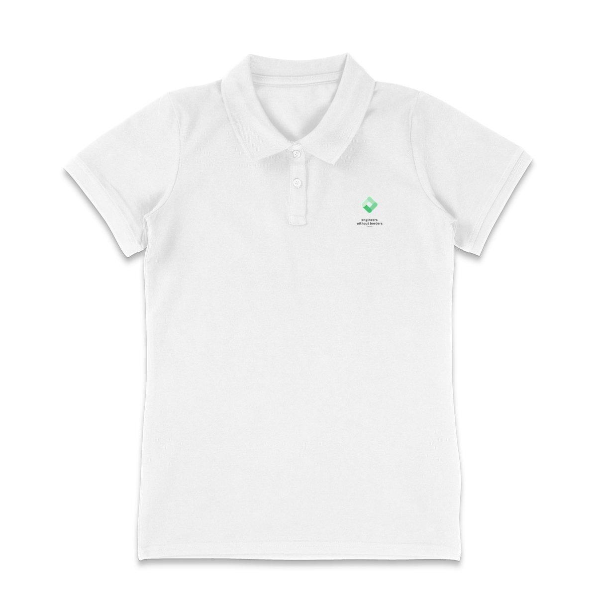 Image back Polo Shirt Women's Style White Small Logo