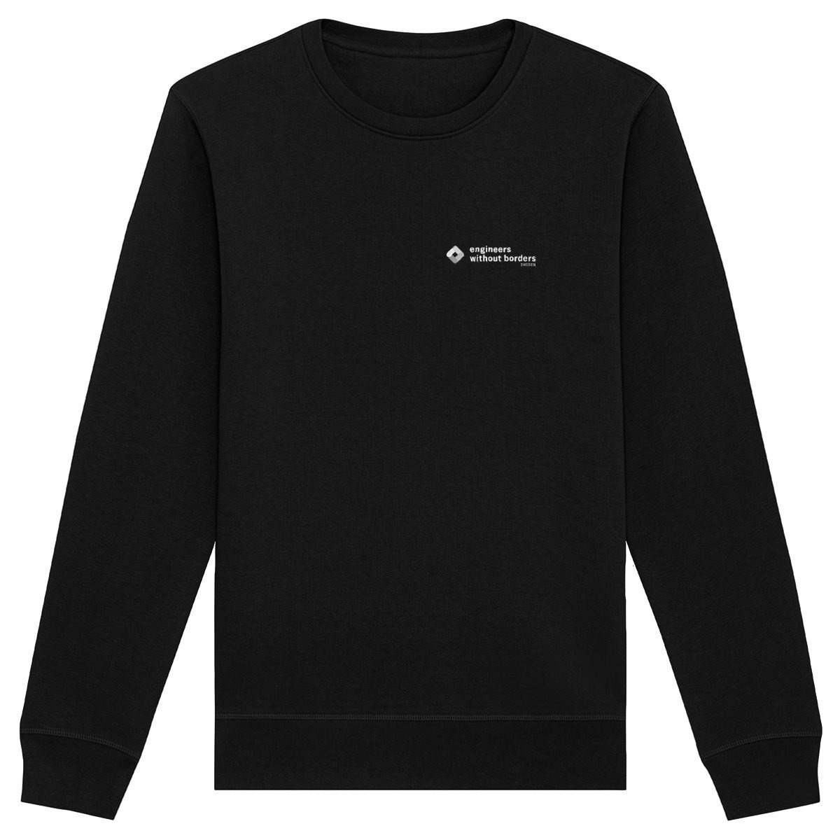 Image back Sweatshirt in Black w small logo in front and large logo on back