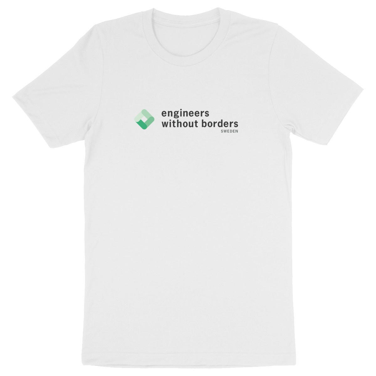 Image back T-shirt white or grey w large EWB logo on front only - Heavyweight