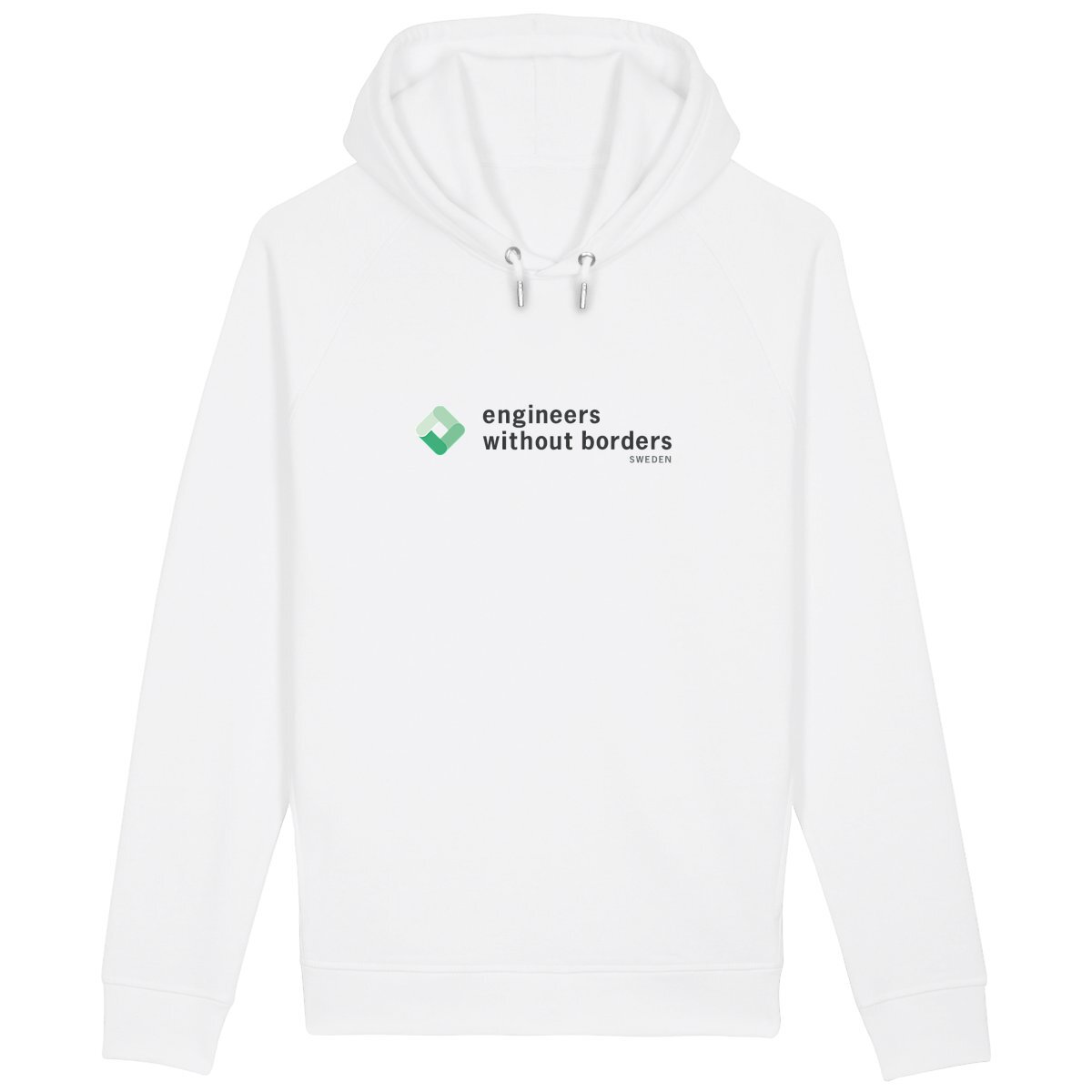 Image back Hoodie in White or Grey w Large Logo on front