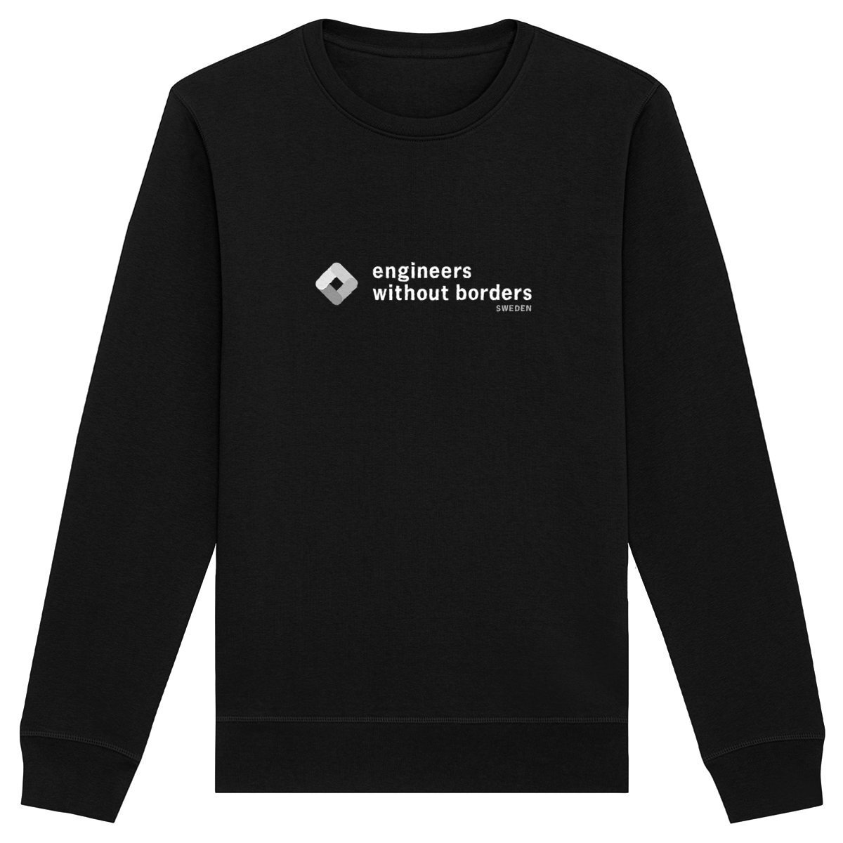 Image back Sweatshirt in Black w Large Logo on front