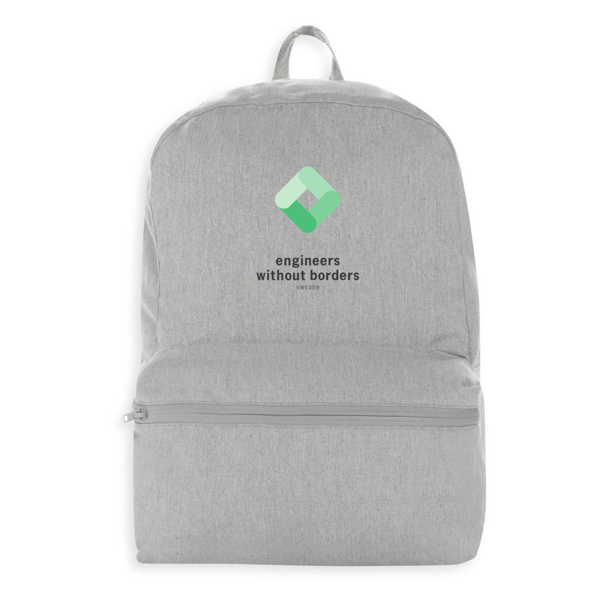 Image front EWB SWE Backpack in Recycled Cotton & Polyester in Gray or Natural colour